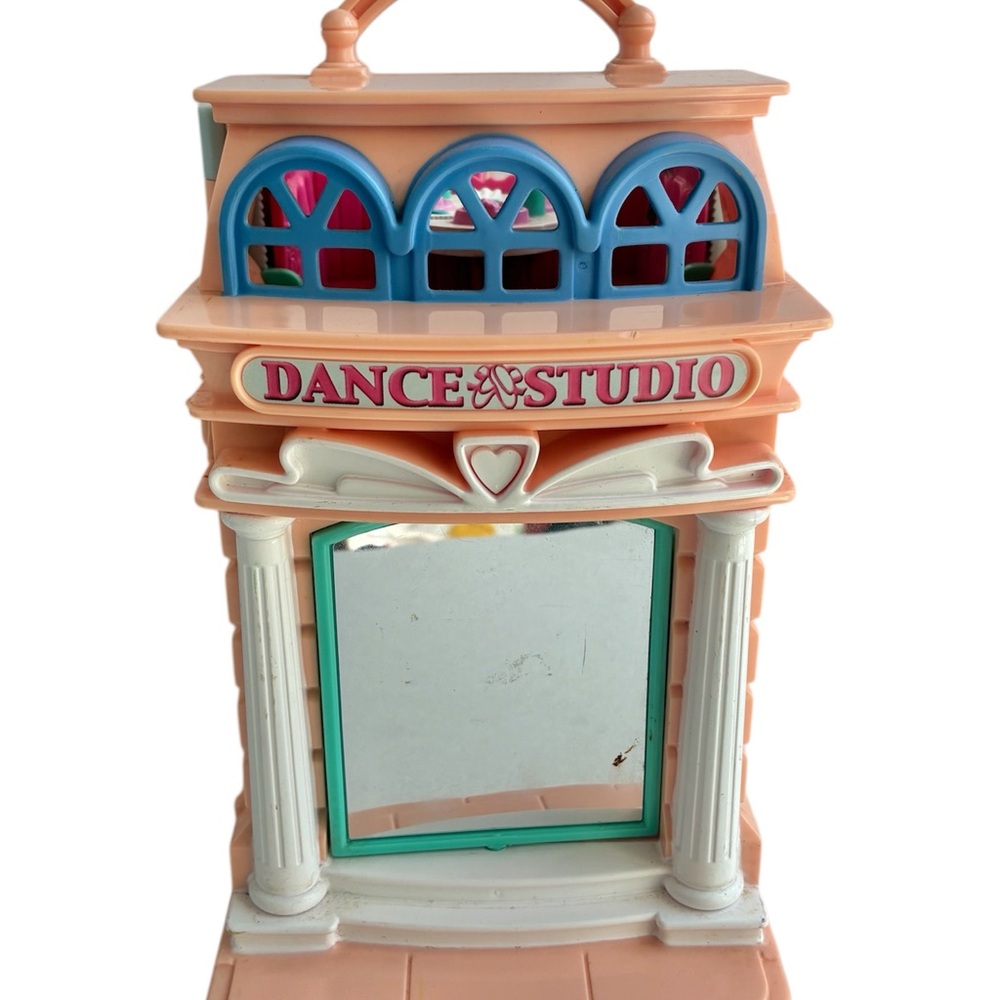 Vintage 2001 Fisher Price Sweet Streets Candy Shop & Dance Studio Mattel